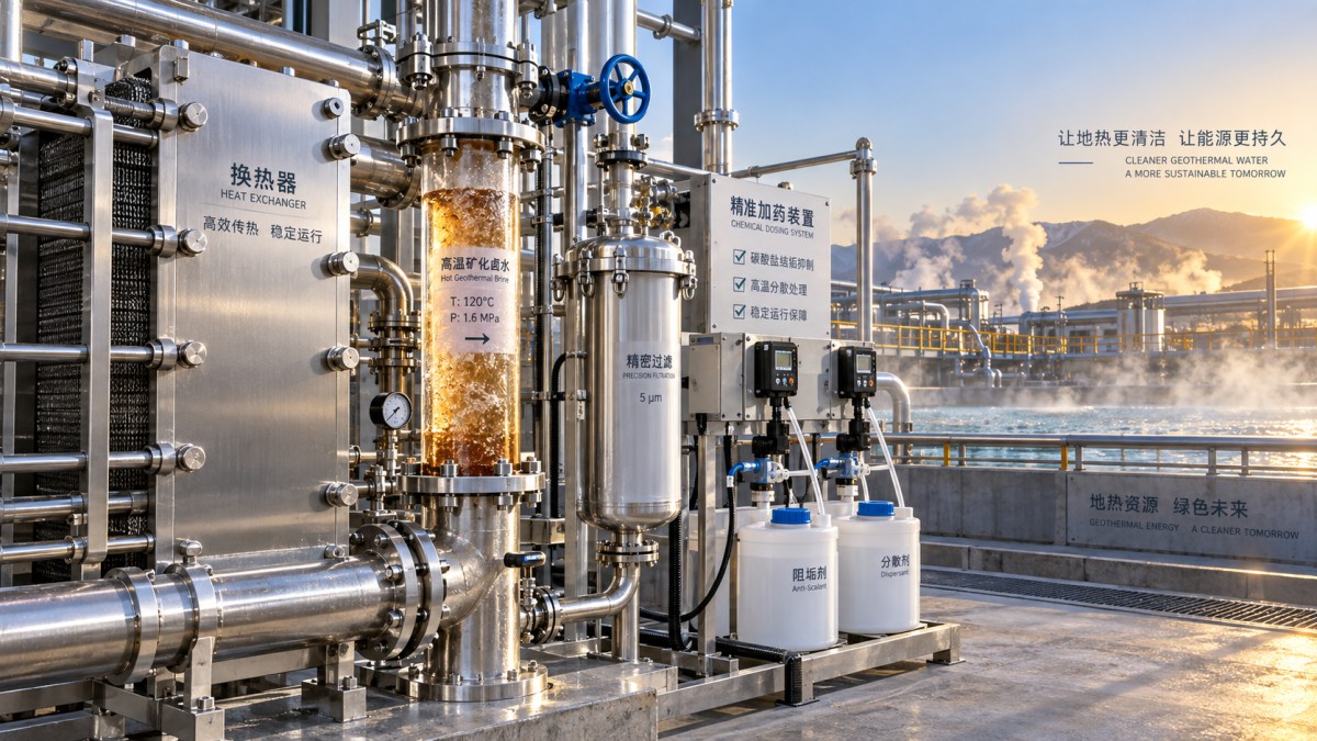 Sélection d’un inhibiteur d’entartrage pour l’eau géothermique destinée aux saumures riches en carbonates