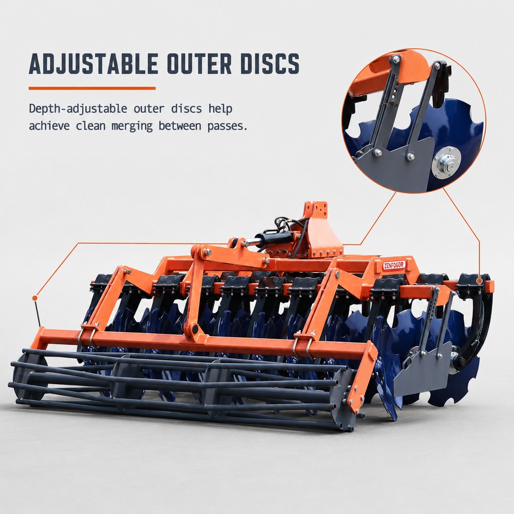 Tractor Mounted Compact Disc Harrow Agricultural Harrow