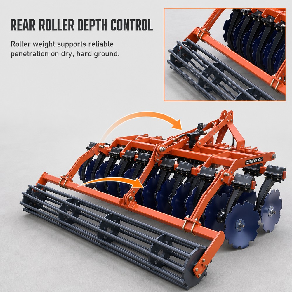 Tractor Mounted Compact Disc Harrow Agricultural Harrow