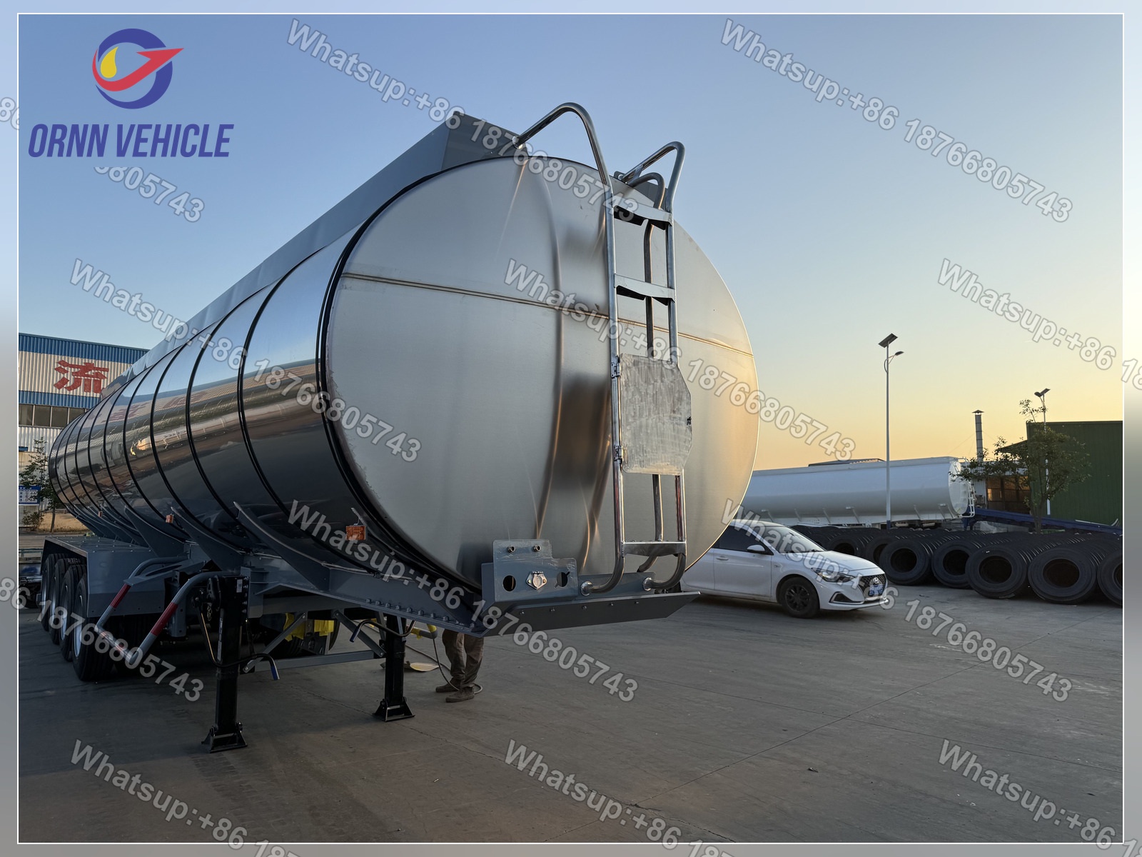 Citerne isotherme en acier inoxydable de 38 m³ pour huile de palme