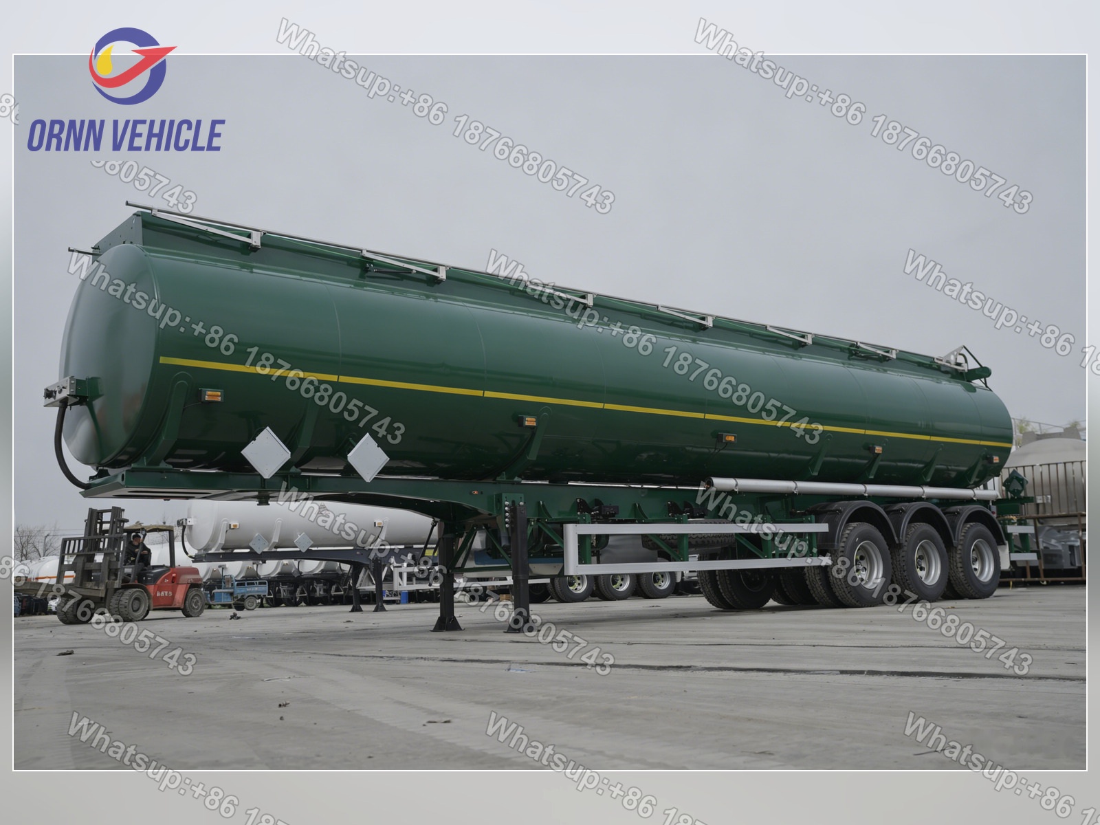 Citerne à carburant en acier au carbone à 5 compartiments de 45 m³