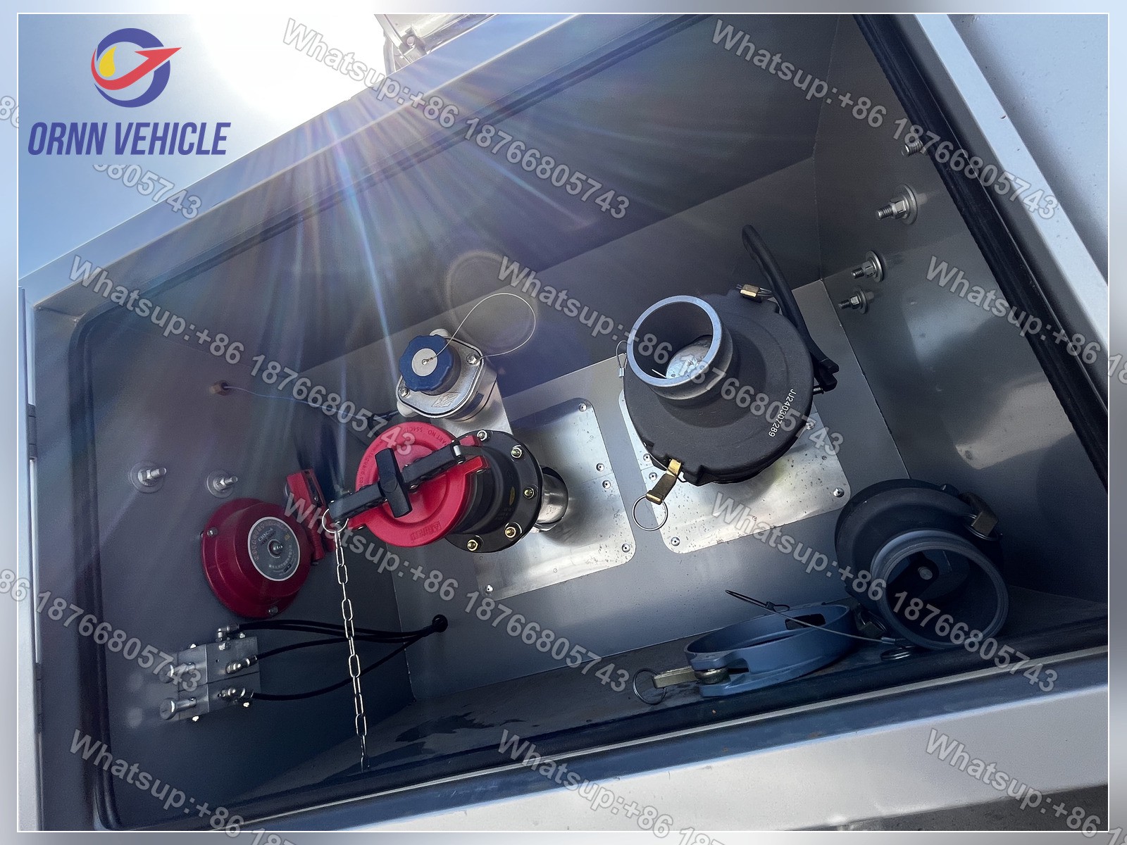 Citerne à carburant en acier au carbone à compartiment unique de 42 m³