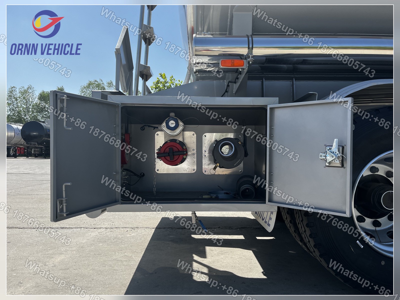 Citerne à carburant en acier au carbone à compartiment unique de 42 m³