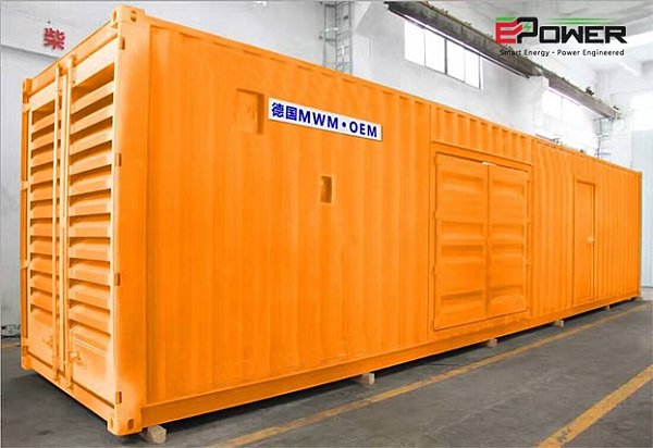 Bộ máy phát điện container cao áp 800KW
