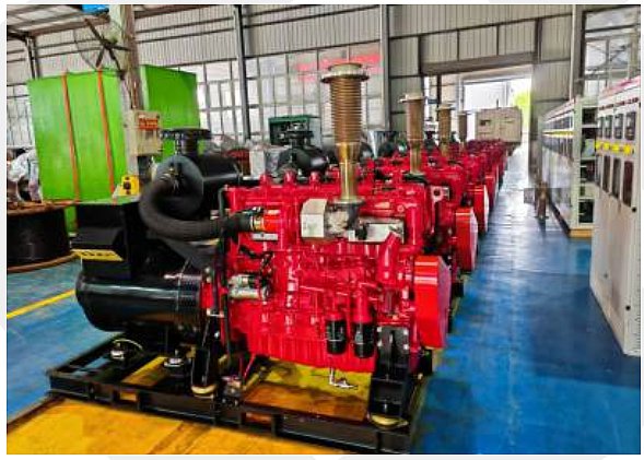 Siete grupos electrógenos de gas de 200KW