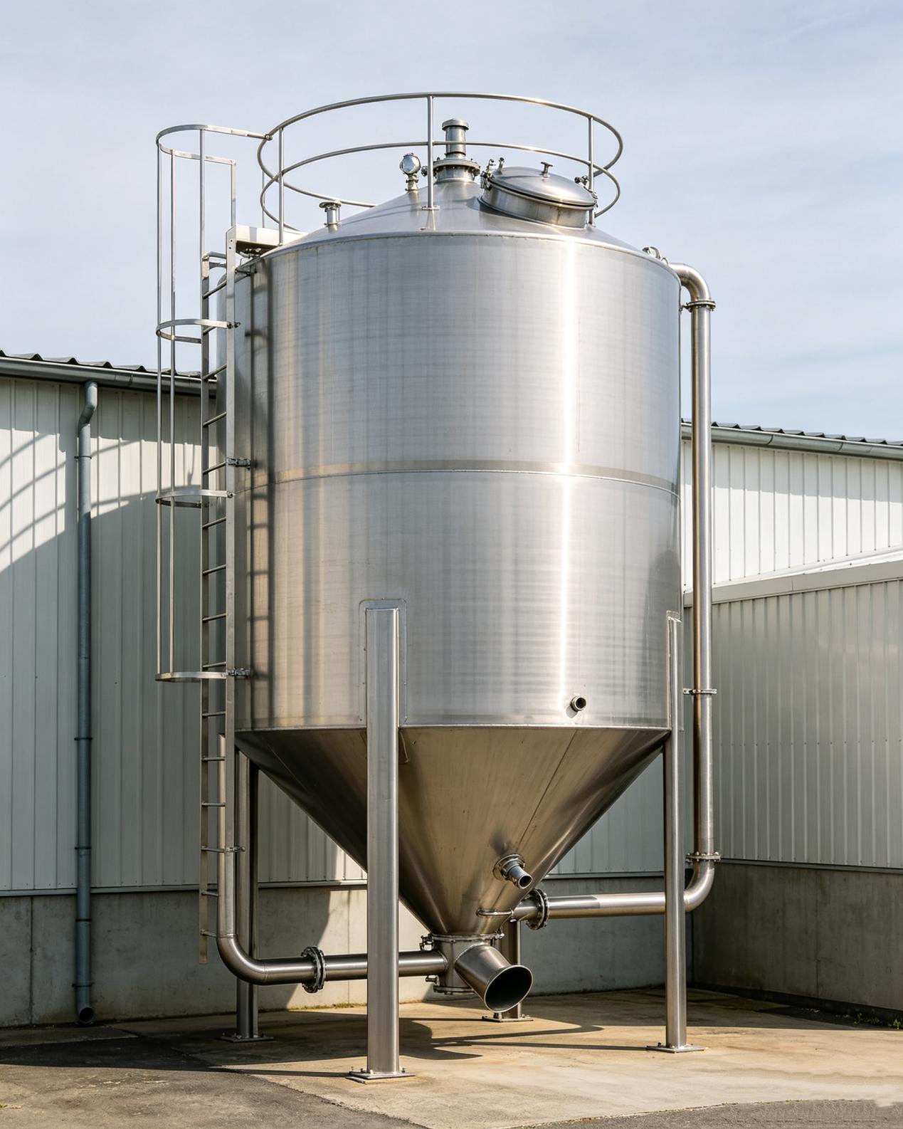 Tanques para grano de acero inoxidable de grado alimentario