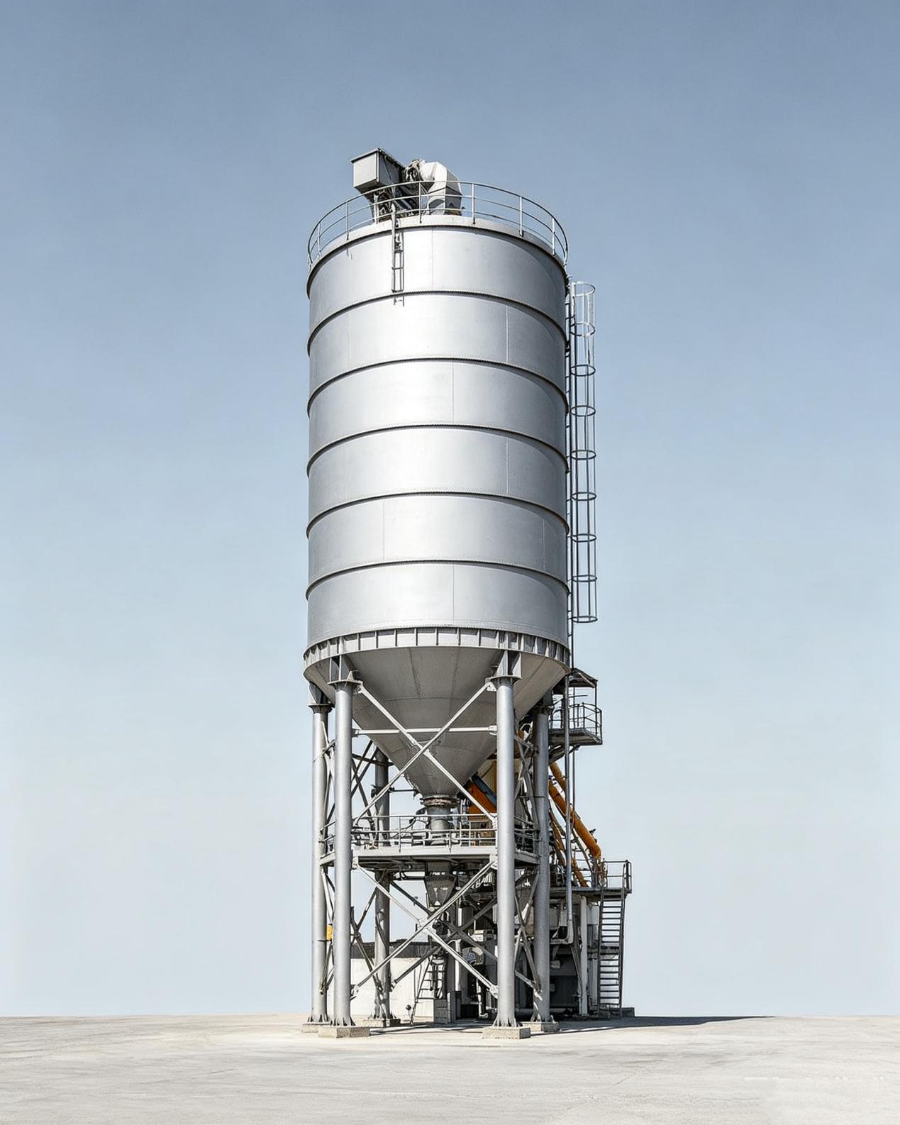 Silos verticales para cemento a granel para planta de dosificación