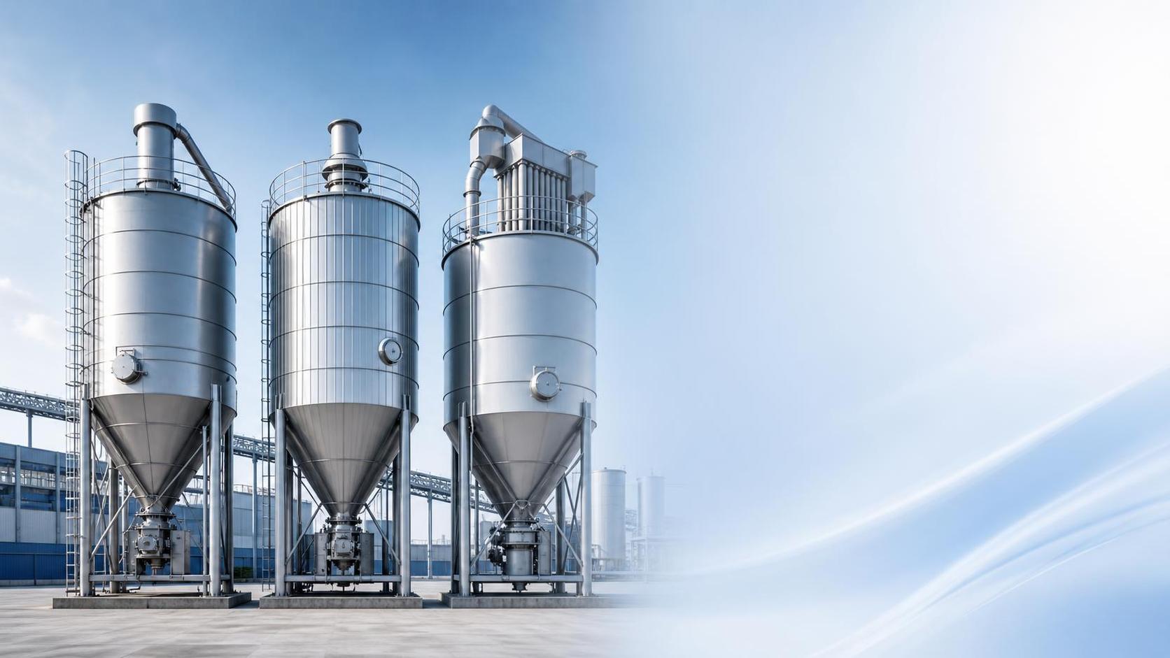 Silos industriales para cemento, grano y cenizas: principales diferencias de aplicación