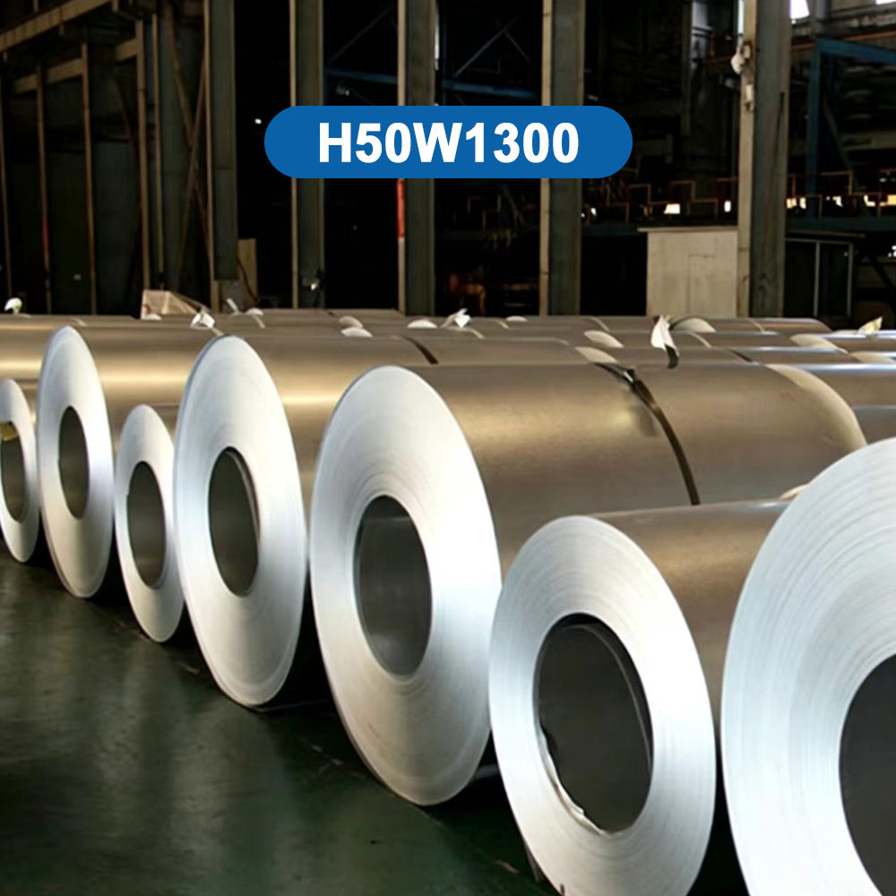 Low Core Loss 5.8 Cold Rolled Non-Oriented Coated Silicon Steel Coil H50W1300 | High Induction 1.74T Electrical Steel