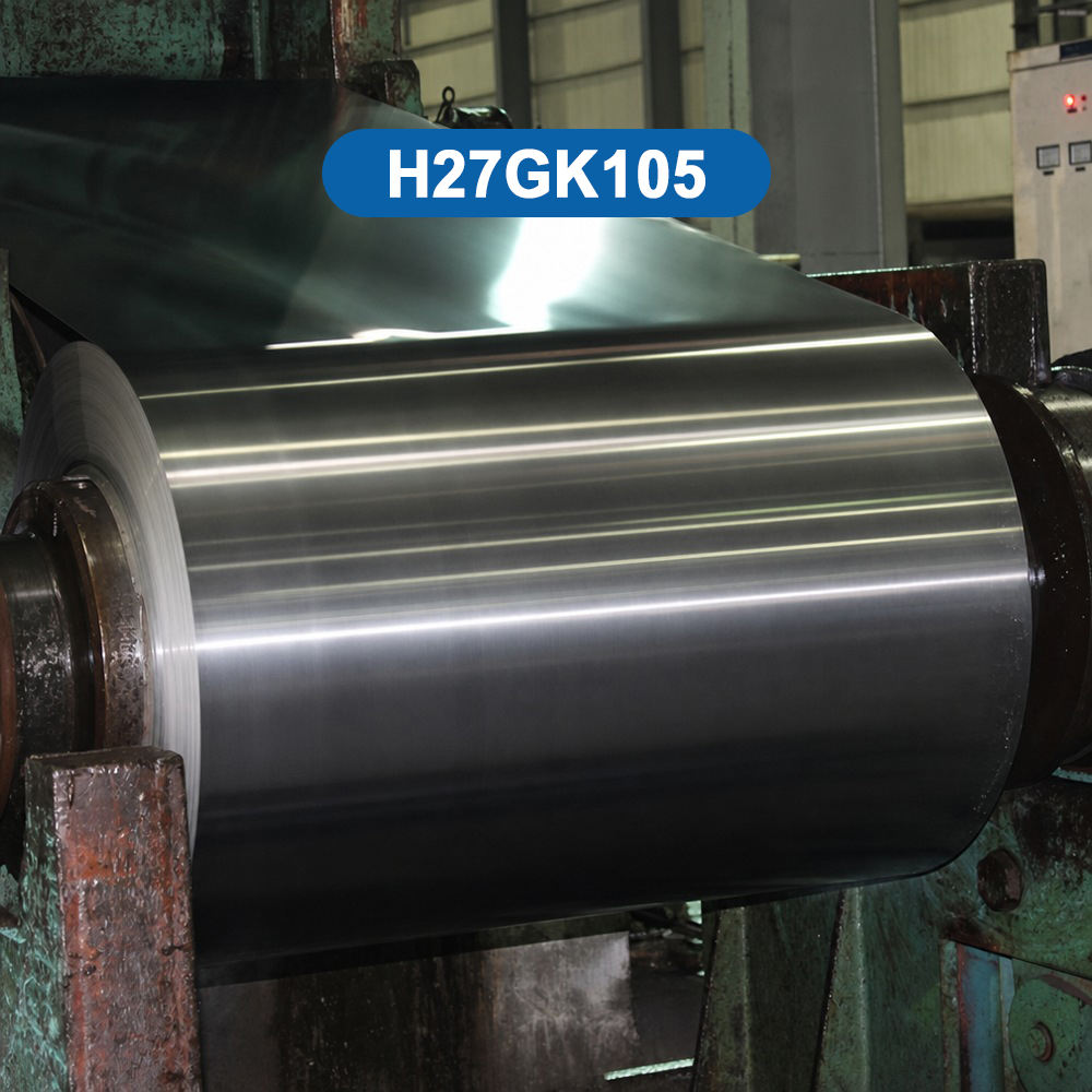 0.27mm CRGO Silicon Steel Coil H27GK105 Low Iron Loss 0.971-1.01 Magnetic Induction 1.87 GB China Supplier