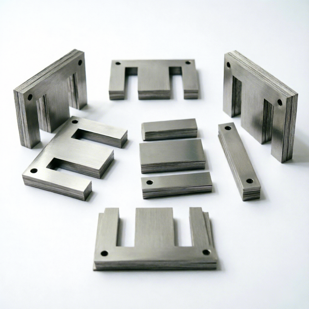 Non-oriented Cold-rolled Stamped EI-type Silicon Steel Laminations B25AV1300 Coated with Cutting & Welding Services