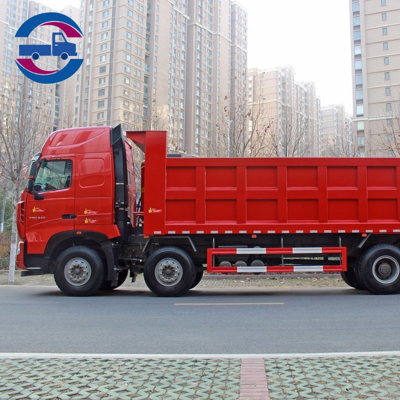 Sinotruk Howo T7H 540 ch Camion lourd 8x4 Benne 8,5 m