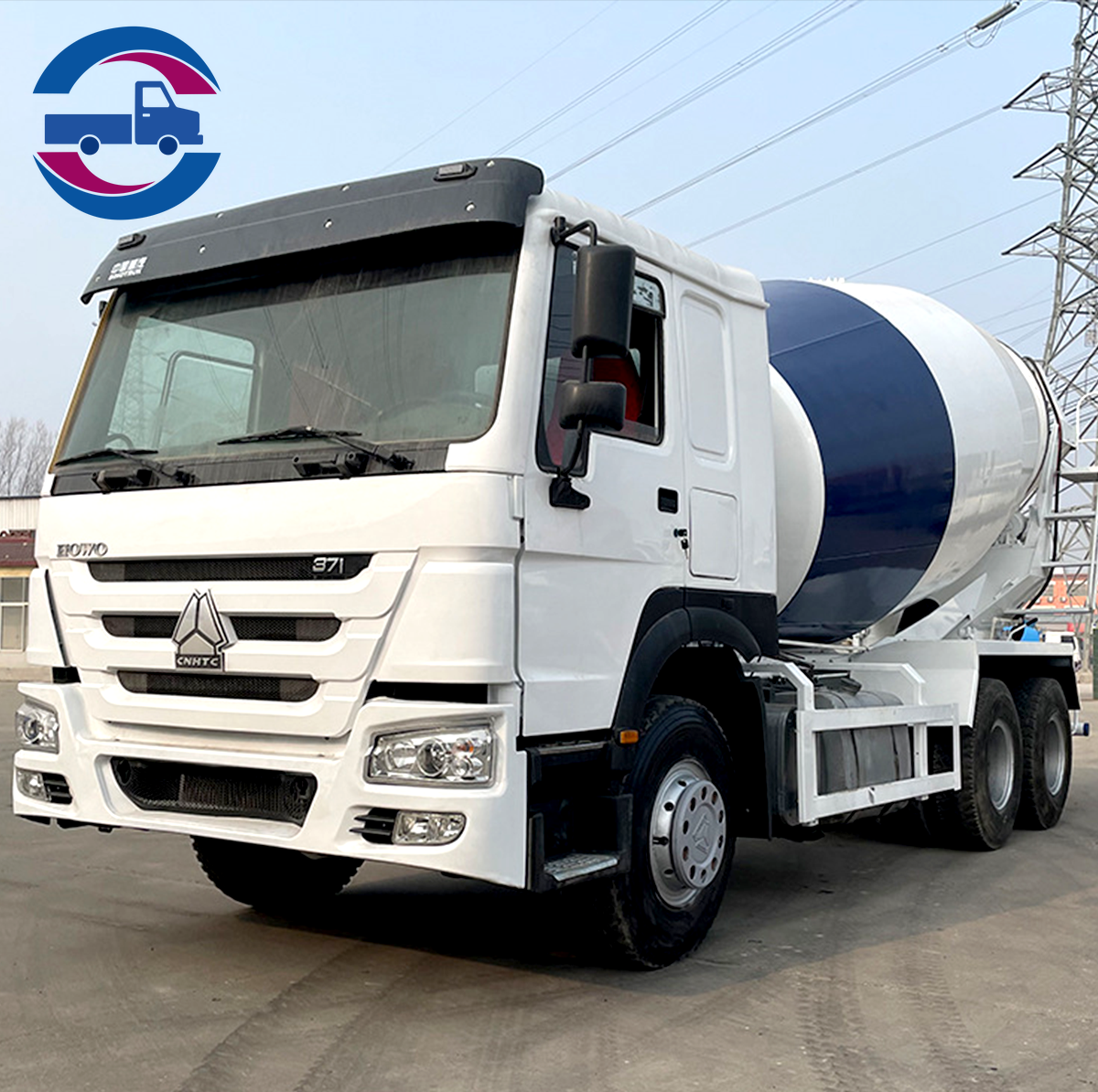 Exportation camion malaxeur à béton Sinotruk Howo 371 6x4