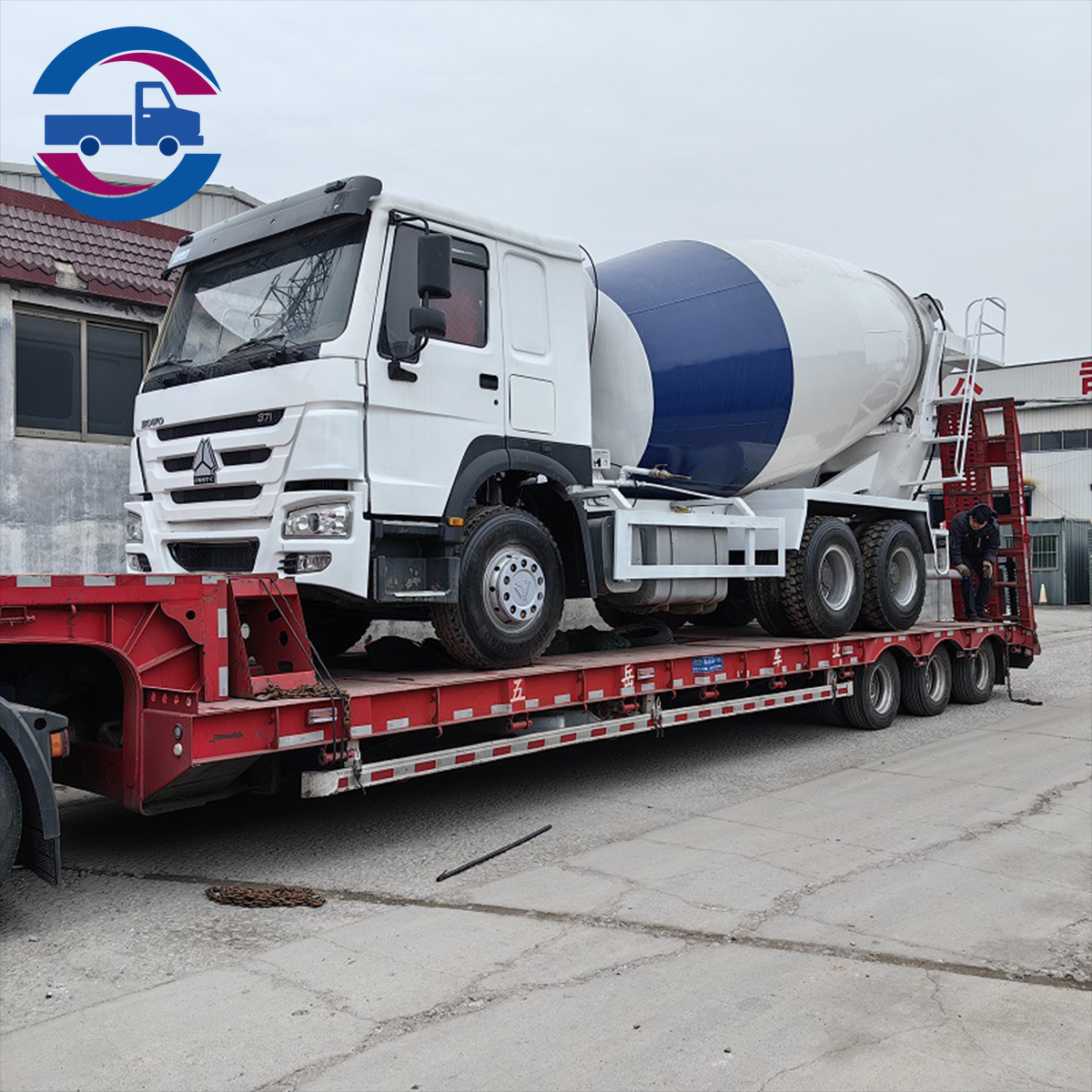 Exportation camion malaxeur à béton Sinotruk Howo 371 6x4