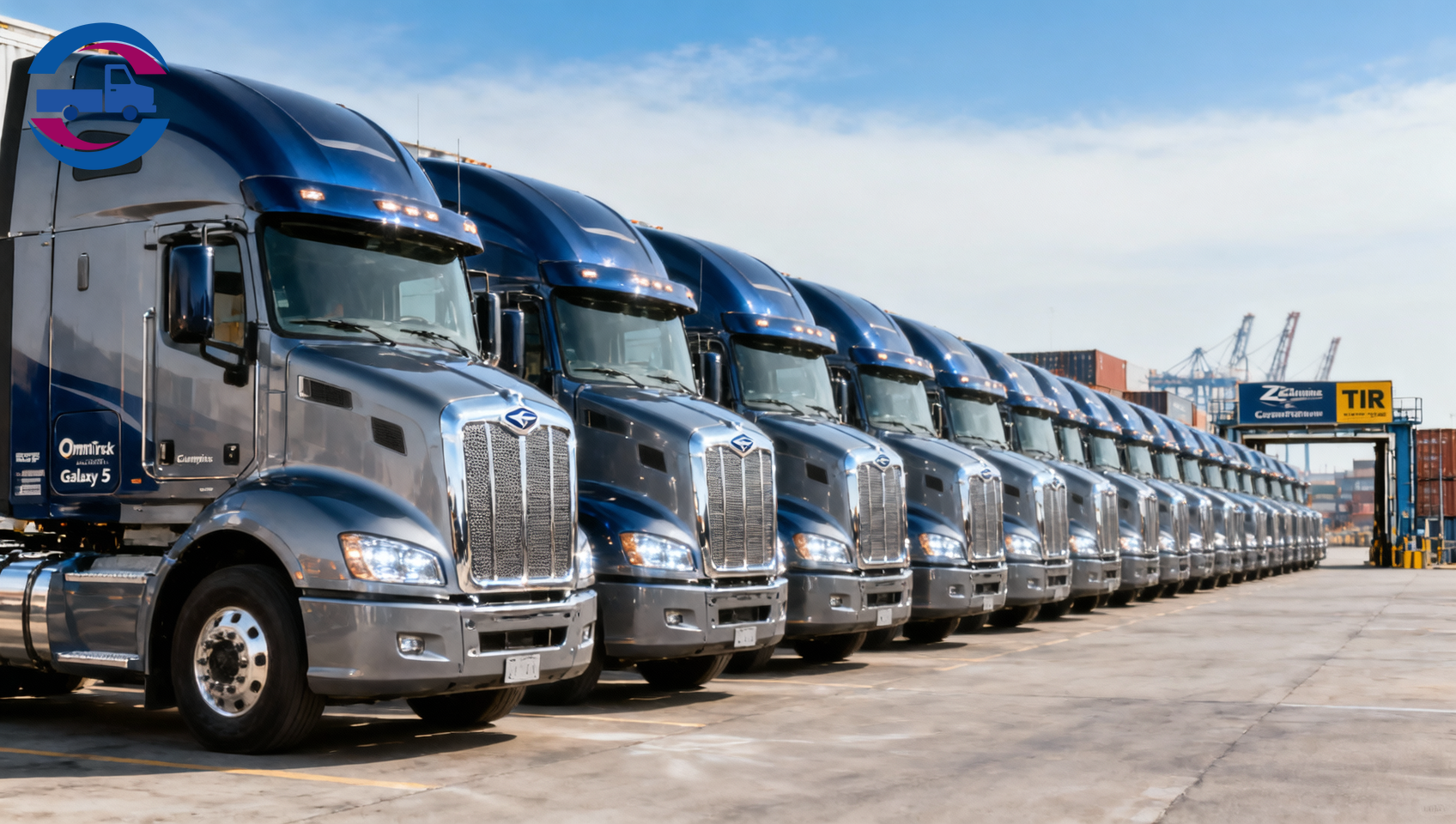 Camions tracteurs fuel OmniTruck Galaxy 5 livrés à Qingdao pour la route TIR