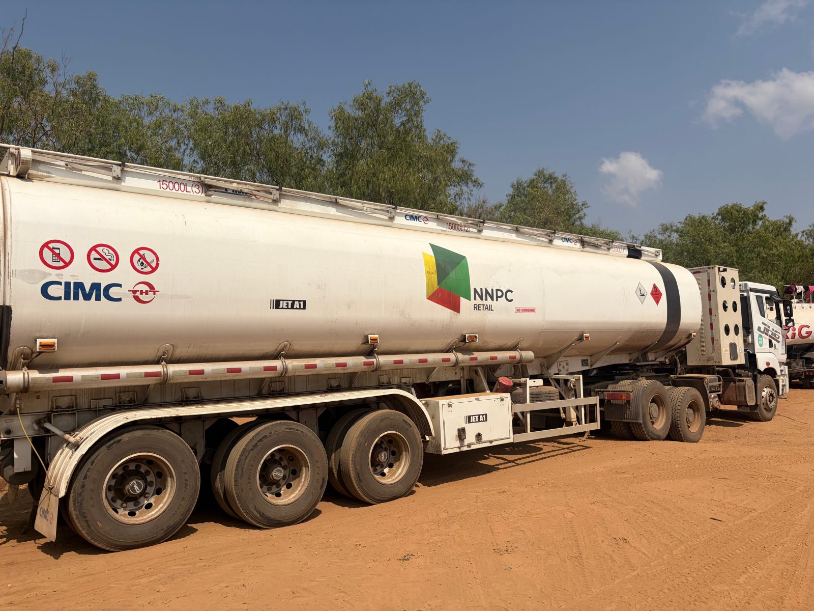 On-site installation of Oil Theft Prevention and Safety Solution on a commercial fuel tanker, featuring high-precision sensors to prevent fuel theft and monitor liquid levels in real-time.