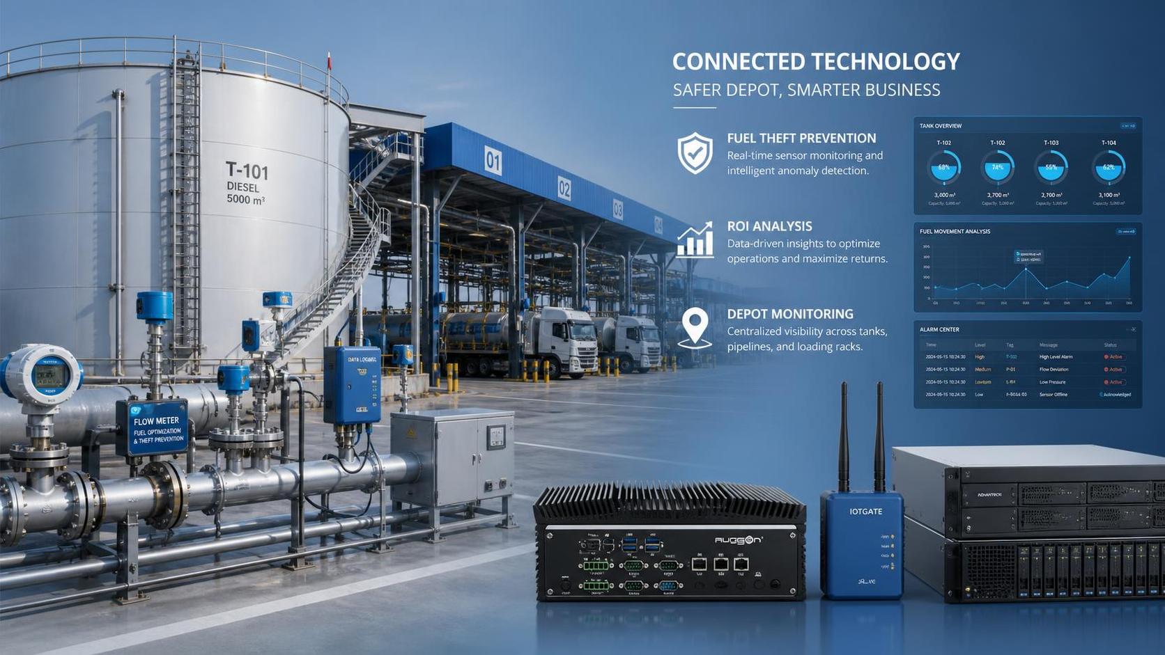 How to estimate fuel theft prevention system ROI for depots