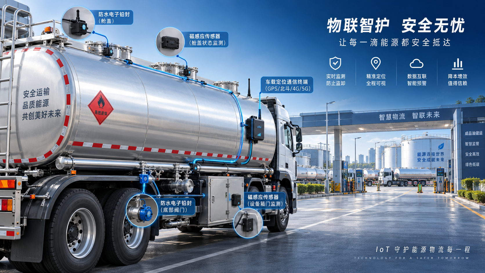 How tanker truck anti-theft systems detect unauthorized compartment access