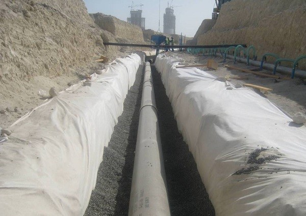 geotextiles application PET Short Filament Nonwoven Geotextile
