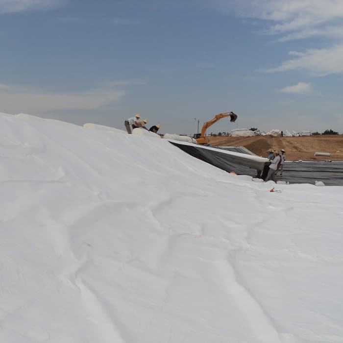 pet filament geotextile for landfill application R PET Filament Nonwoven Geotextile