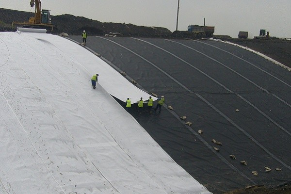 Plastic PP Woven Film Yarn Geotextile