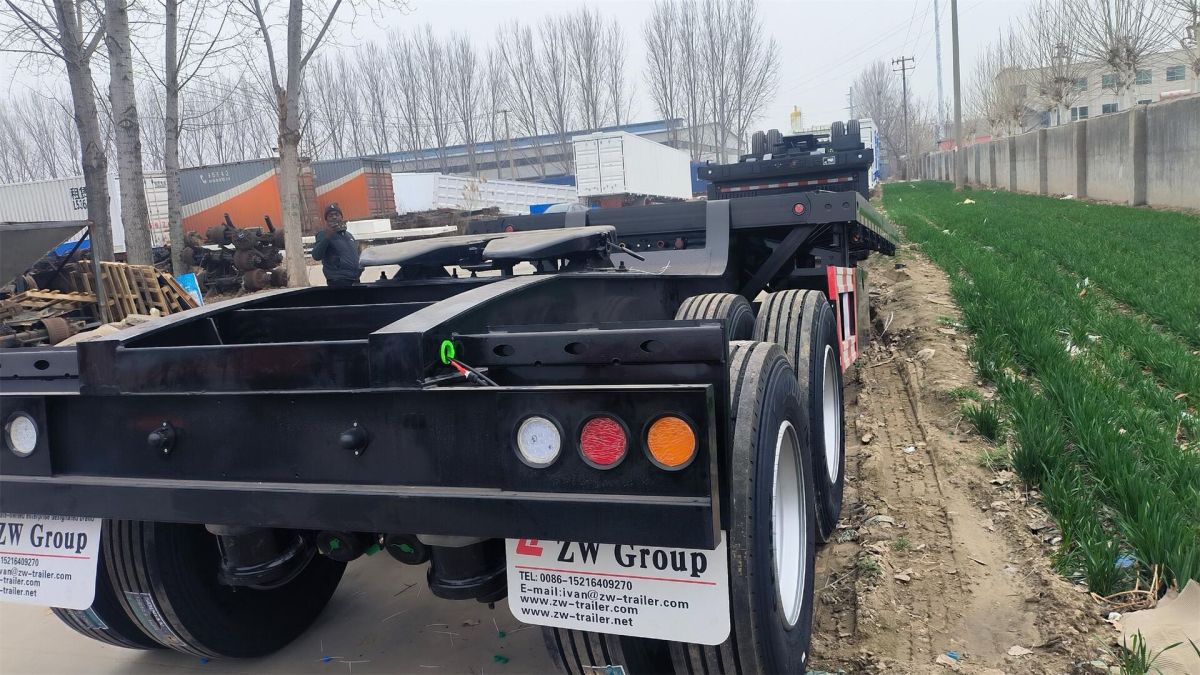 2 Axle Interlink Flatbed Semi Trailer (3)