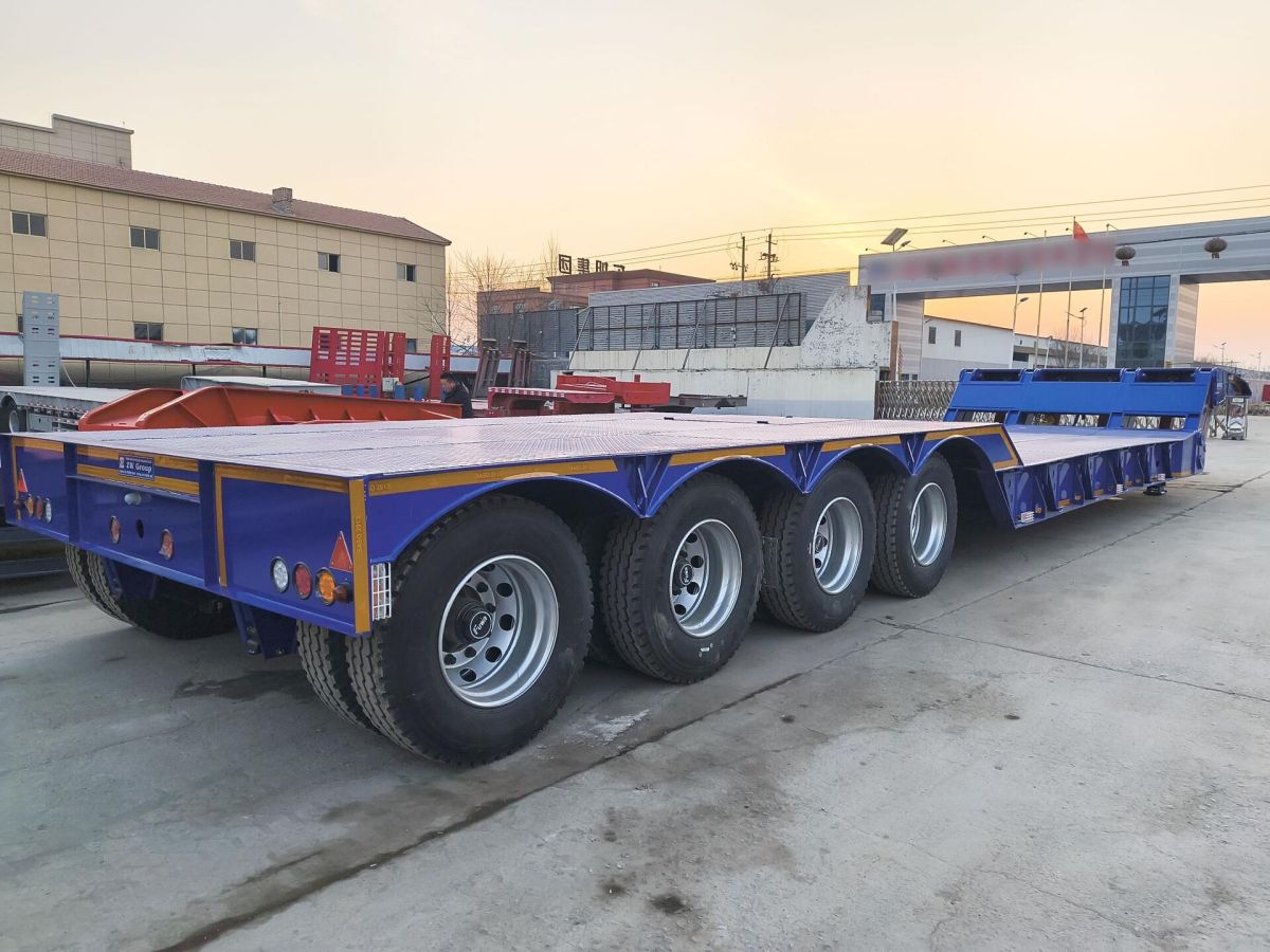 Foldable Gooseneck Lowbed Semi Trailer
