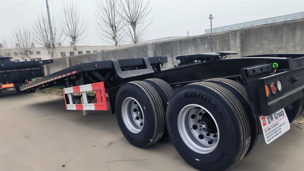2 Axle Interlink Flatbed Semi Trailer