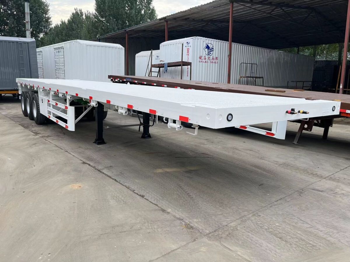 Factory Price 3 Axle Flatbed Semi Trailer Factory Price 3 Axle Flatbed Semi Trailer