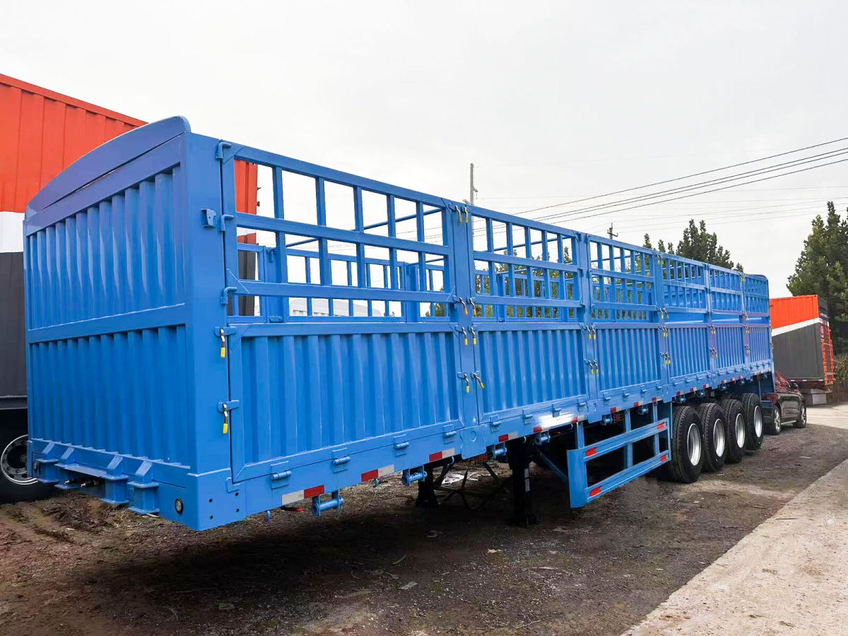 4 Axle Fence Cargo Semi Trailer