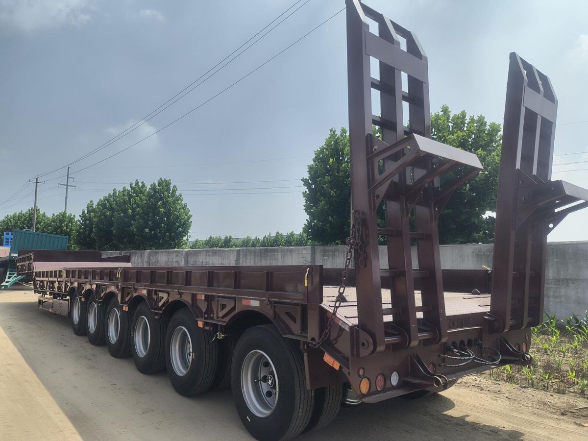 6 Axle 120 Ton Lowbed Semi Trailer