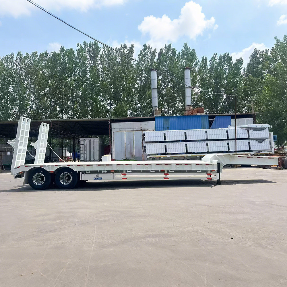 Remolque de plataforma baja de 2 ejes y 40 Ton