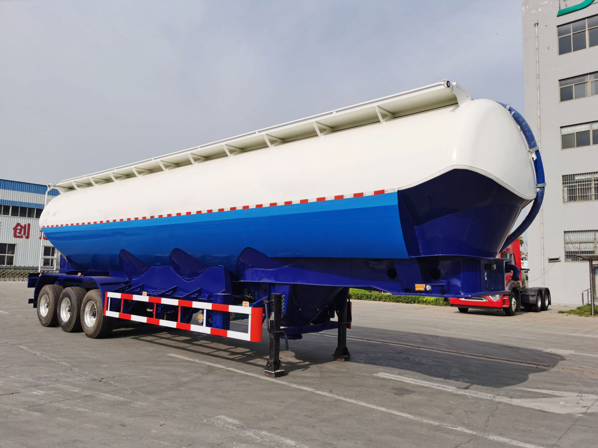 58.5m³ aluminum alloy funnel tank semi trailer