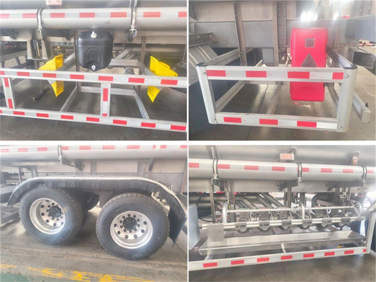 2 Axle Aluminum Fuel Tanker Semi Trailer (2) 2 Axle Aluminum Fuel Tanker Semi Trailer (2)