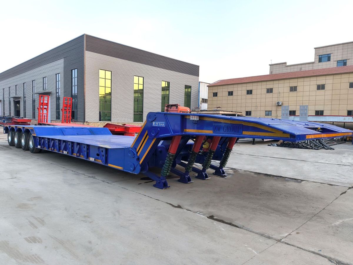 Foldable Gooseneck Lowbed Semi Trailer