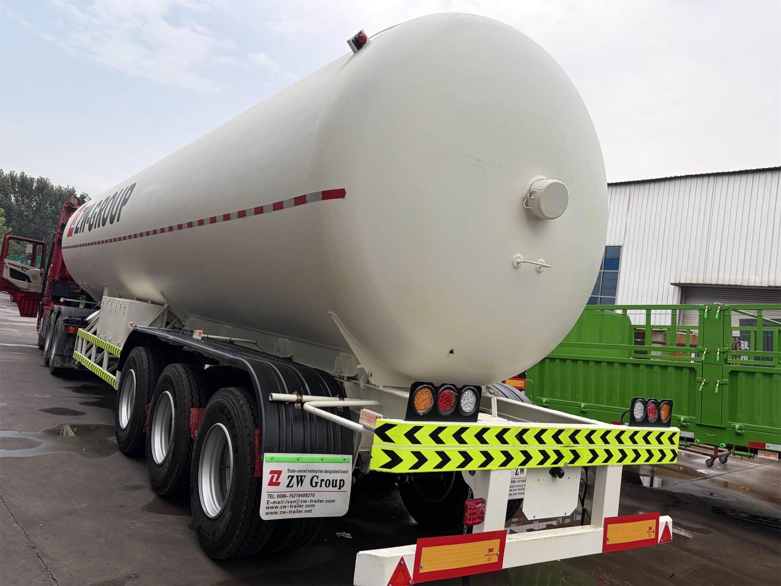 Remolque cisterna para transporte de gas GLP