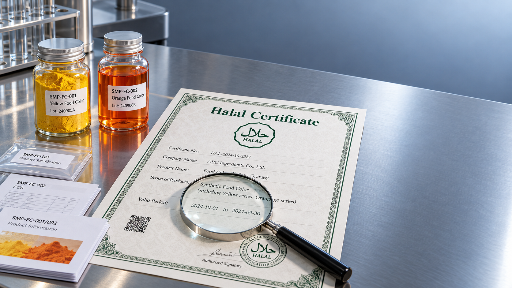 Como verificar o certificado halal de um fornecedor de corantes alimentares? Como verificar o certificado halal de um fornecedor de corantes alimentares?