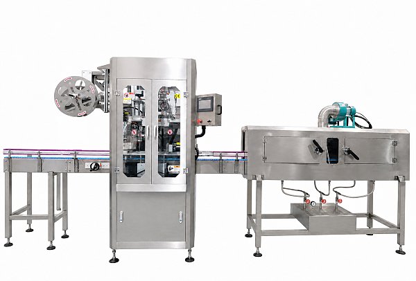 Sleeve and shrink labeling machine