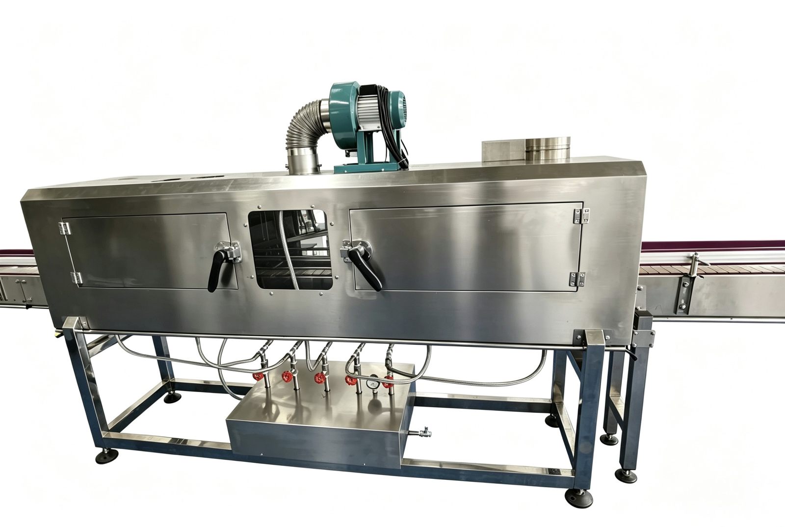 Sleeve and shrink labeling machine