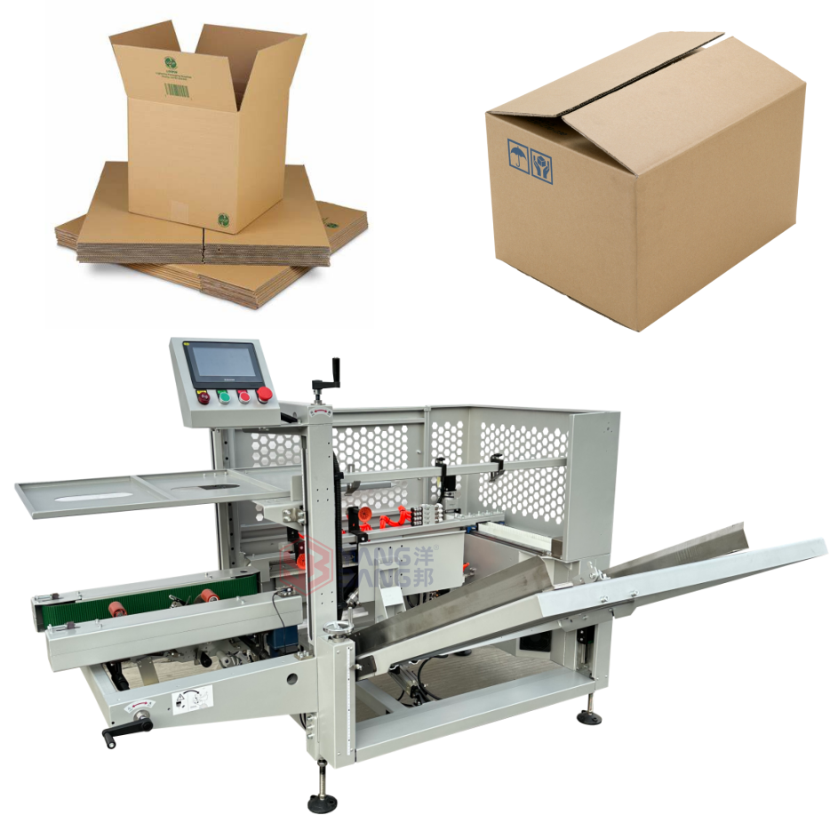 Machine formeuse de caisses automatique multifonction YB-DK500, machine à fermer les caisses par ruban adhésif, formeuse automatique de cartons d'emballage