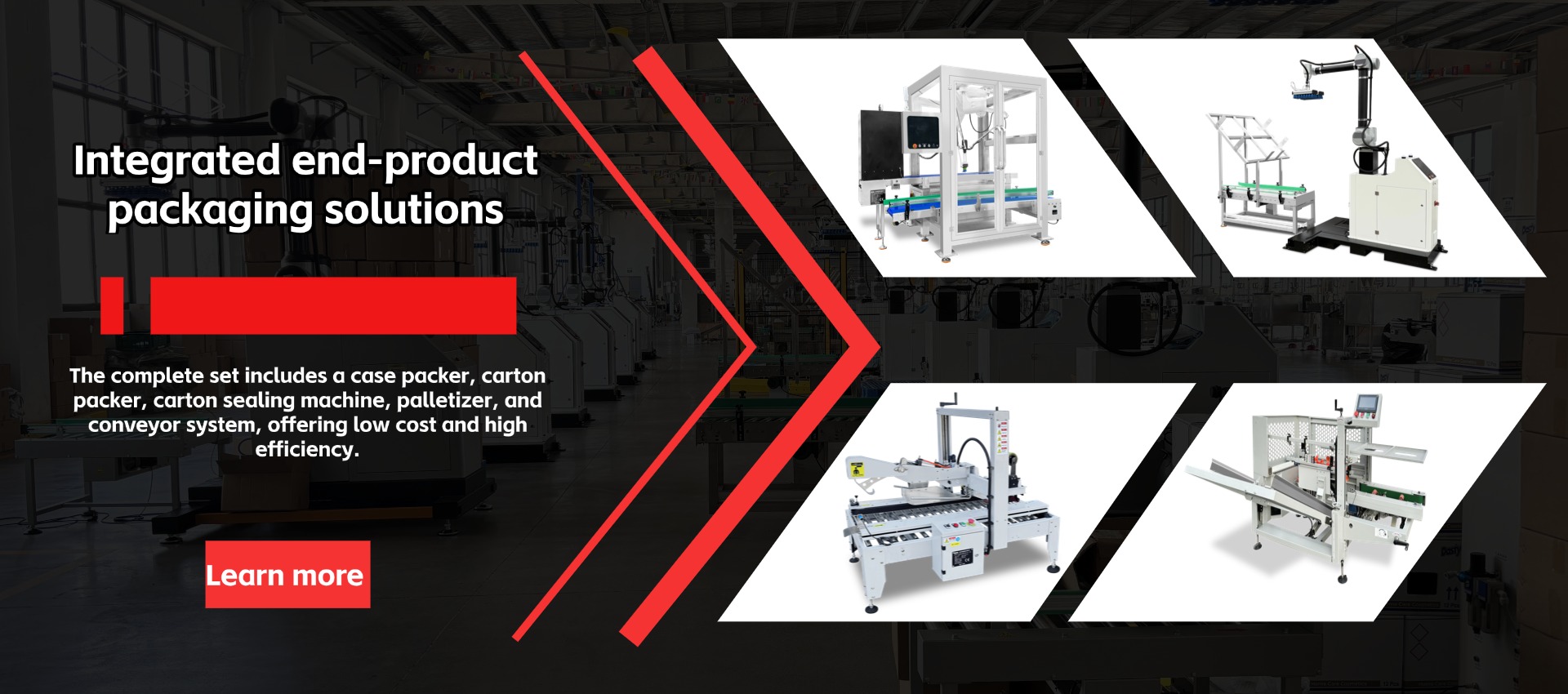 Solutions intégrées de machines d'emballage