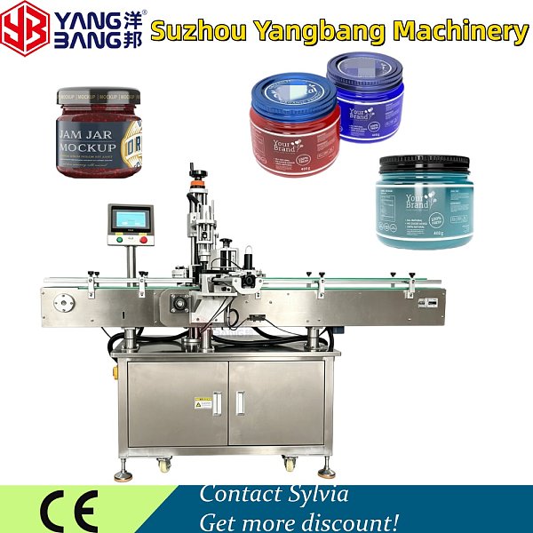 Machine d’étiquetage automatique YB-LT80, machine d’étiquetage d’étiquettes autocollantes pour bouteilles, compatible avec une ligne de remplissage