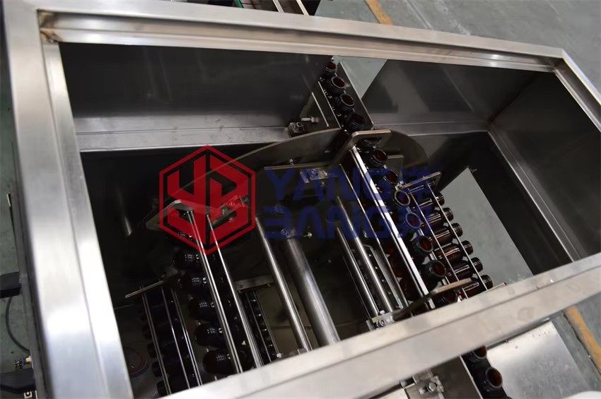 Machine automatique YB-ZX100 de lavage de bouteilles à tambour rotatif et de rinçage à l’air pour bouteilles en verre/plastique
