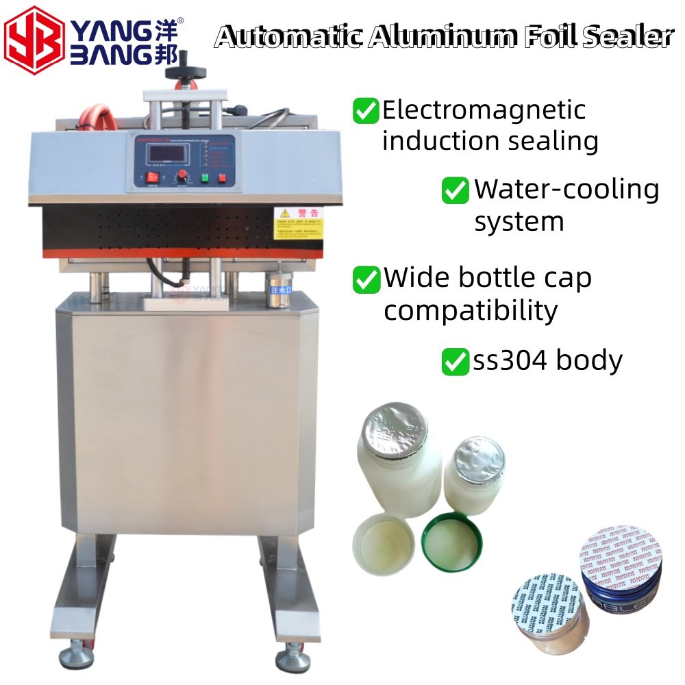 YB-LF70 Machine de scellage par feuille d’aluminium automatique en vente directe d’usine avec système de refroidissement par eau personnalisable