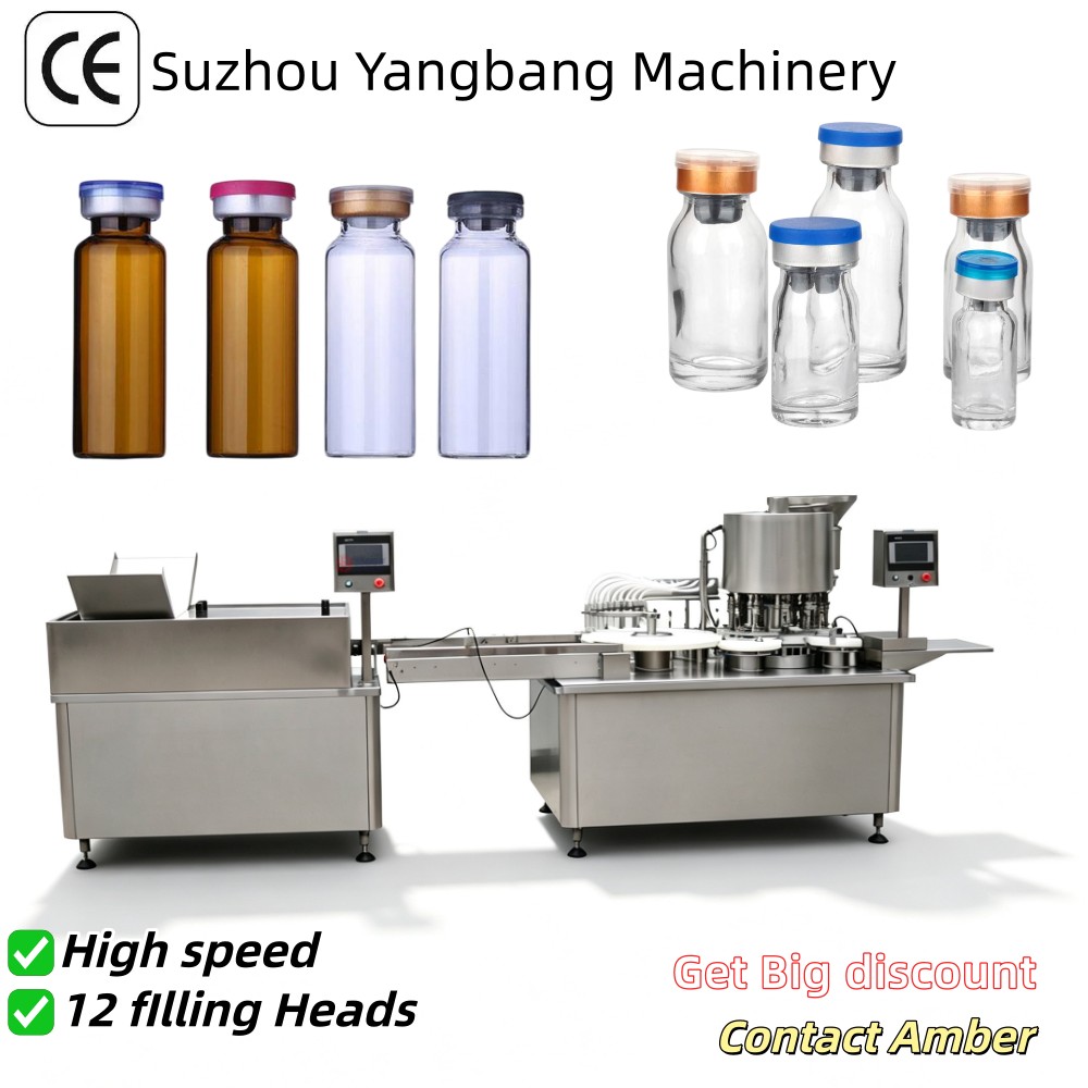 K12A 1 YB-K12A Machine rotative de remplissage et de scellage entièrement automatique à 12 têtes pour ampoules de sirop, liquide oral et flacons de 5 ml, 10 ml et 30 ml