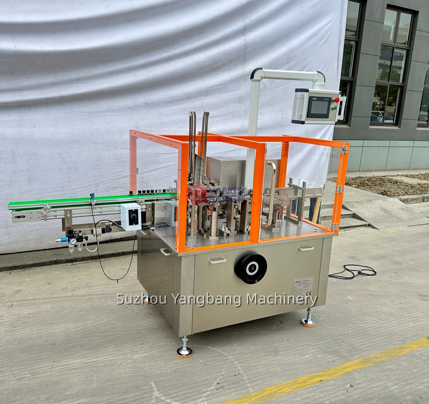 Máquina estuchadora automática YB-WZ100, máquina de envasado en cajas de cartón para frascos de vidrio con gotero de aceite esencial