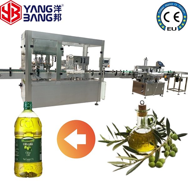 Máquina automática de llenado y taponado de productos pastosos de 4 cabezales YB-J4B, de acero inoxidable 304, para salsa alimentaria, aceite de oliva, aceite de cocina y aceite esencial