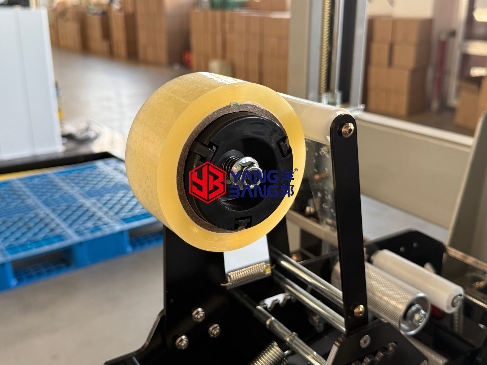 Máquina automática para sellado de cajas de cartón YB-ZF544 totalmente automática, con ancho y altura ajustables, sellado rápido y funcionamiento estable