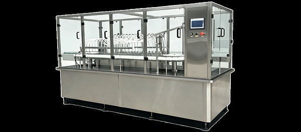 Máquina de llenado y sellado con seguimiento servo