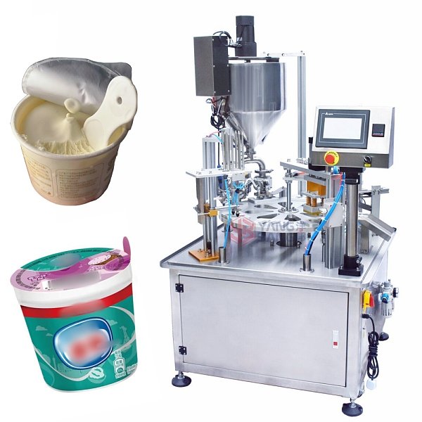 YB-FBJ2 Máquina automática de llenado y sellado de vasos para helado, yogur, leche y crema a bajo precio, rendimiento estable